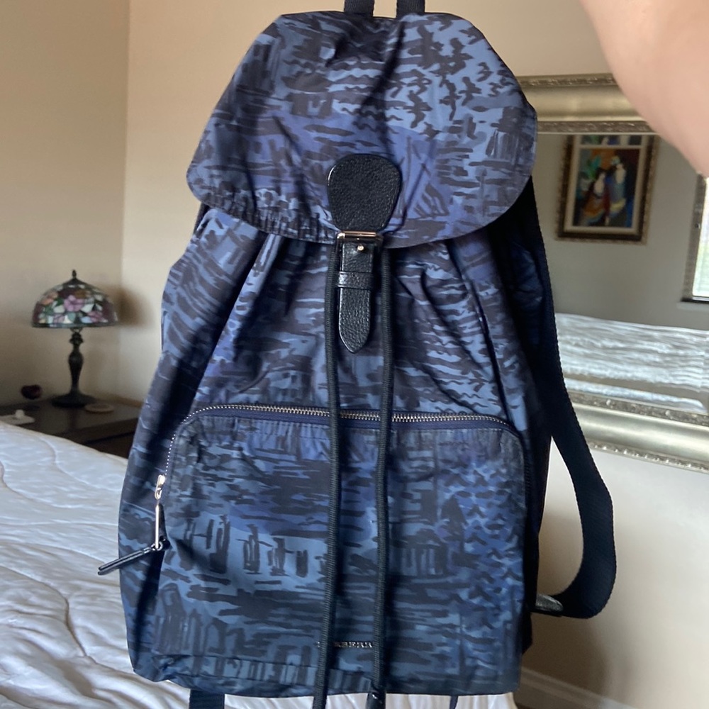 Reversible Nylon Burberry Backpack - image 1